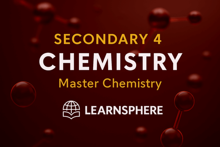Secondary 4 Chemistry